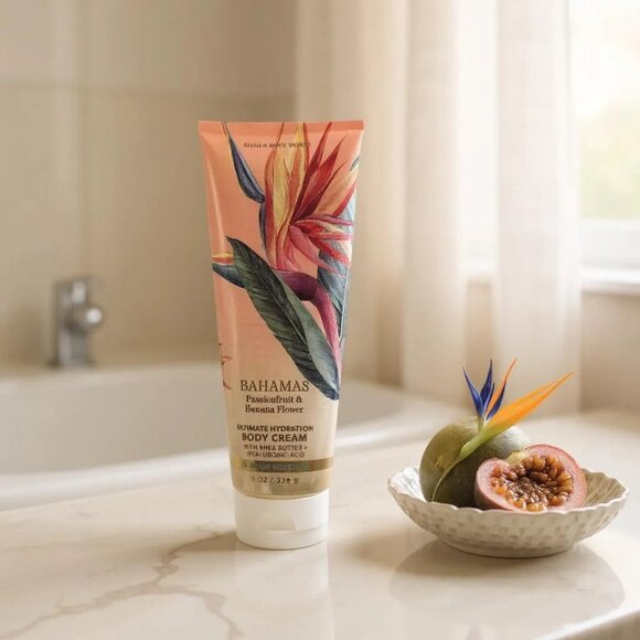 BAHAMAS Pssionfruit & Banana Flowers body cream from Bath & Body works - Picture 2 of 3